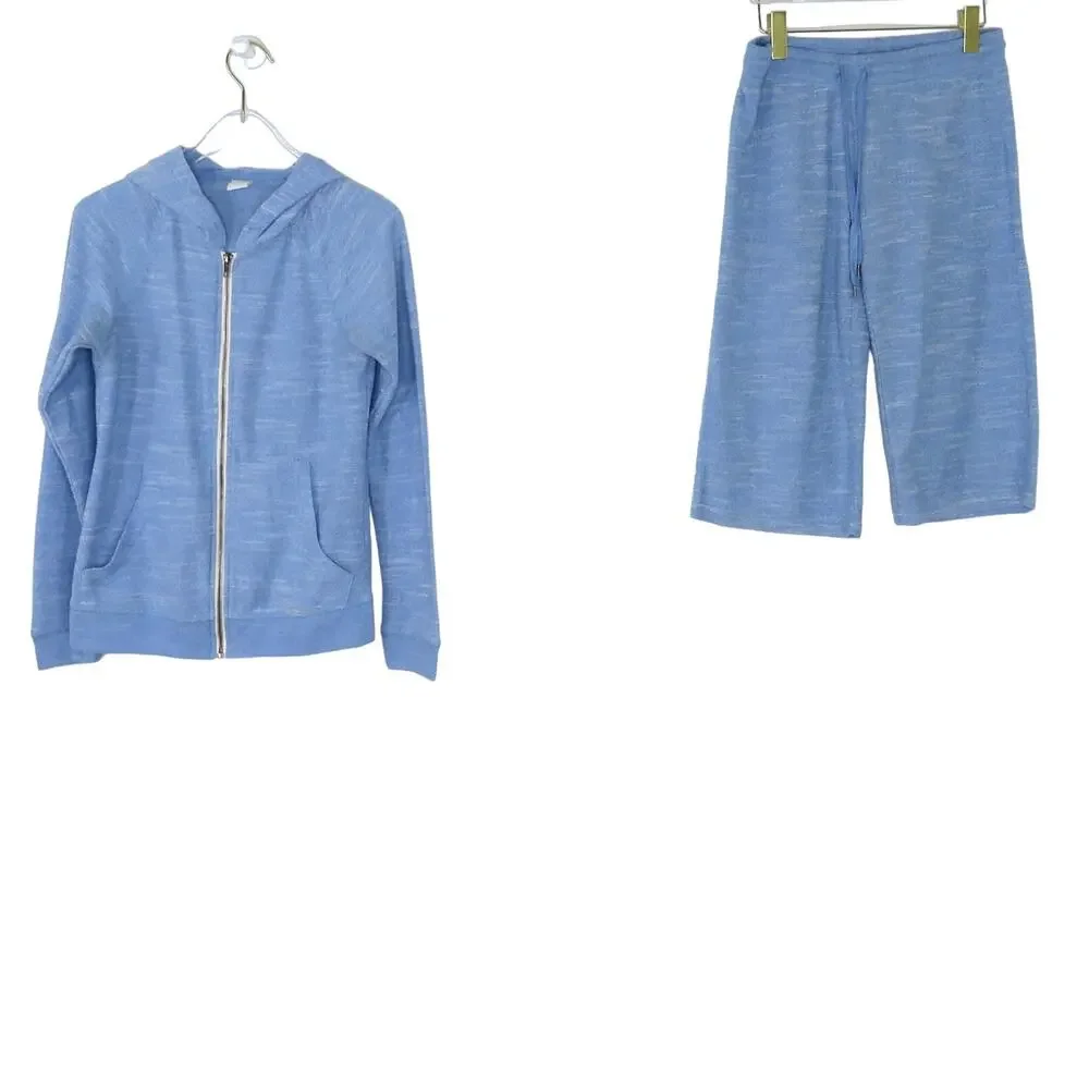 Weathervane Y2k Lounge Set Blue Two Piece Set Tracksuit Medium